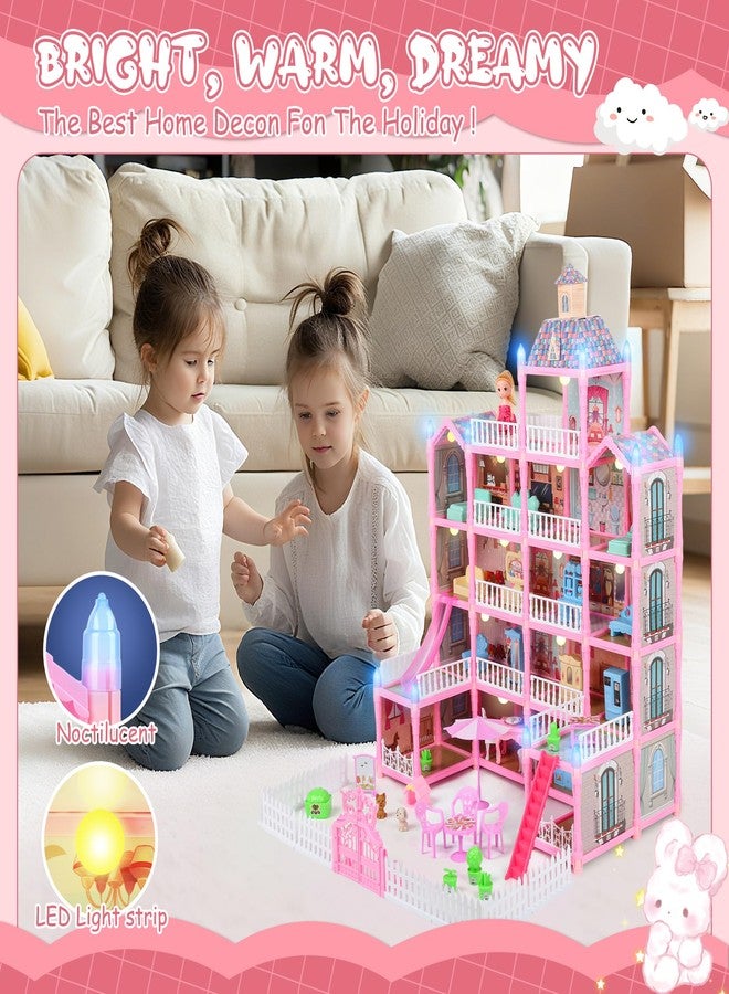 AZTWMYS Dream Doll House for Girls Toys, 2026 Dollhouse 4-Story 17 Rooms with Dolls, Lights, Pets, Furniture & Accessories, Playset Toddler Playhouse Gift for for Girls Toys - Image 5